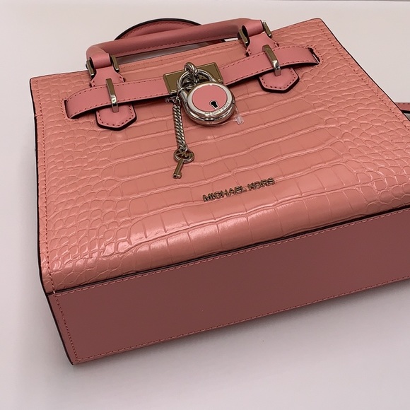 MICHAEL KORS
Hamilton Small Crocodile Embossed Faux Leather Satchel
Primrose
NWT - Picture 6 of 16